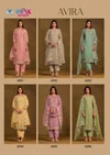 Avira By Vipul Chiffon With Heavy Beads Embroidery Work Salwar Suits